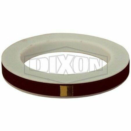 DIXON Cam and Groove Envelope Gasket, 3/4 in Nominal, PTFE, Domestic 75-G-TF-VI